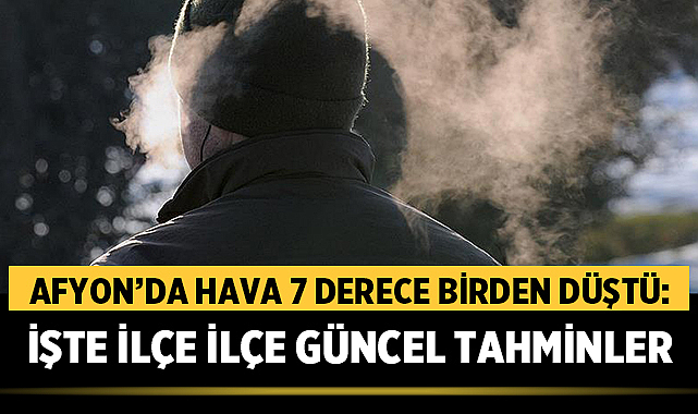 Afyonkarahisar’da Hava 7 Derece Birden Düştü: İşte İlçe İlçe Güncel Tahminler – Afyon Haber