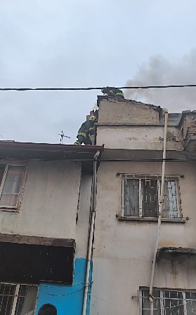 Afyonkarahisar’da Bayramın 2. Gününde Baca Yangını