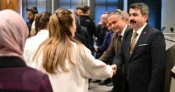 Başkan Oktay Yılmaz, belediye personeliyle bayramlaştı