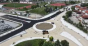 Denizli’de riskli kavşakta güvenli ulaşım adımı