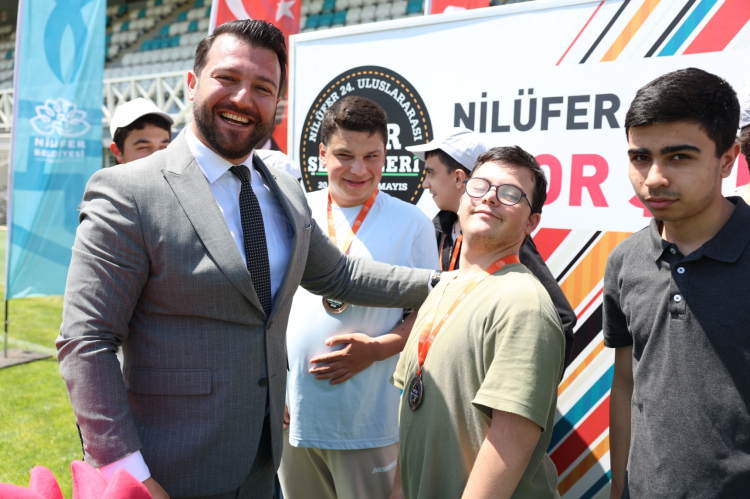 Bursa Nilüfer’de özel çocukların spor coşkusu