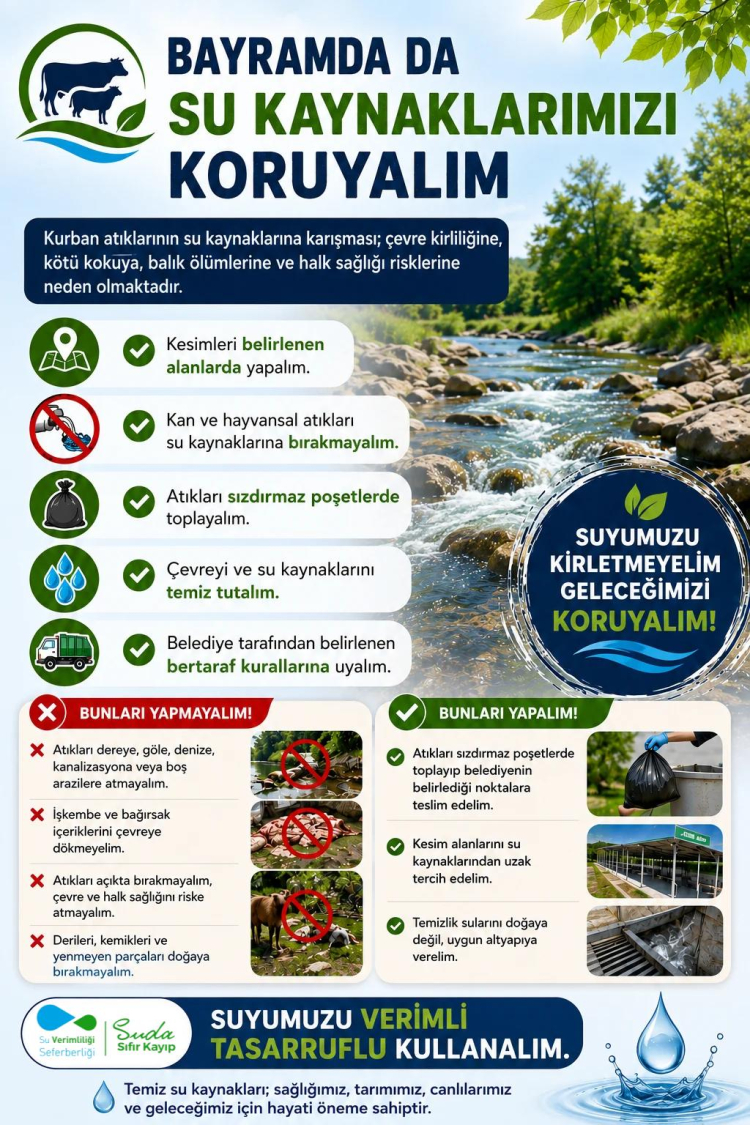 Su kaynaklarını koruma çağrısı