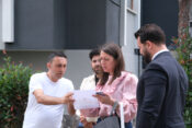 Site görevlilerine Nilüfer’den bayram ziyareti