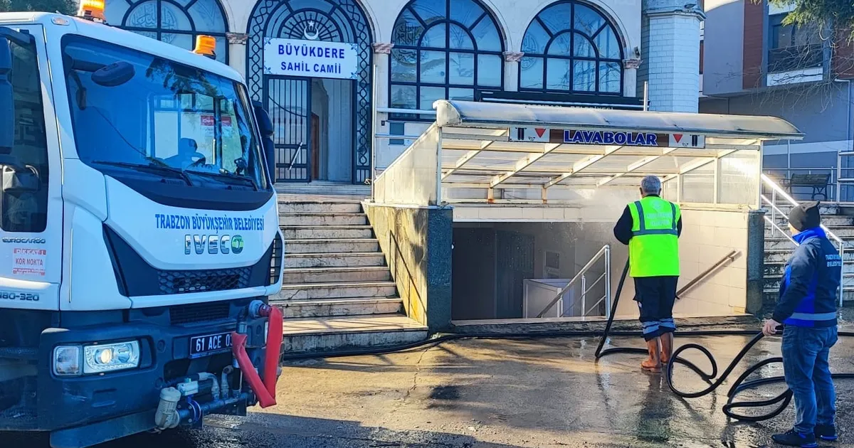 Trabzon’da bayram öncesi temizlik seferberliği