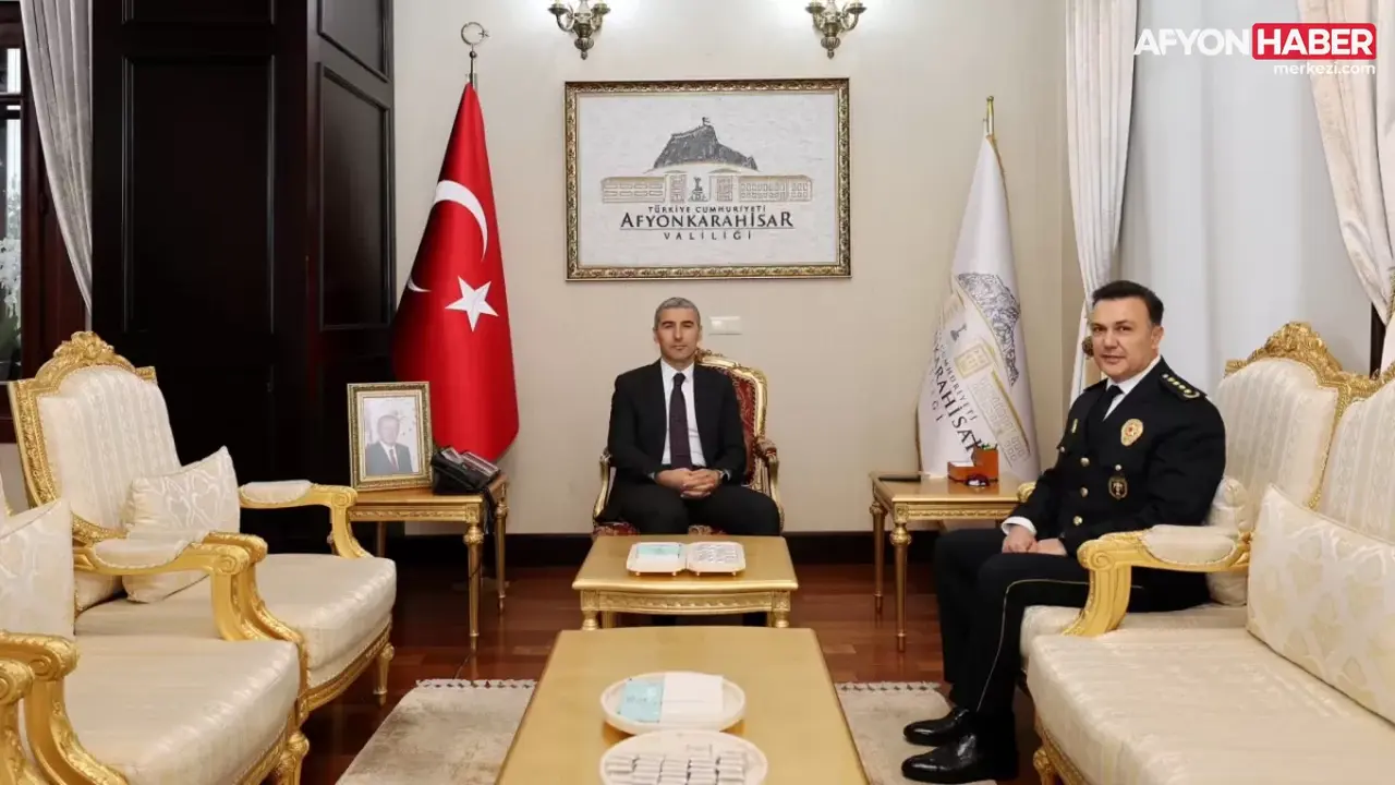 Afyonkarahisar İl Emniyet Müdürü Gökhan Demirtola’dan Vali Naci Aktaş’a Ziyaret
