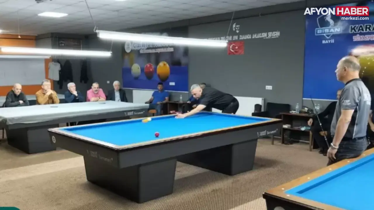 Afyonkarahisar 3 Bant Bilardo Şampiyonası Tamamlandı, Kırşehir Biletini Alan İsimler Netleşti