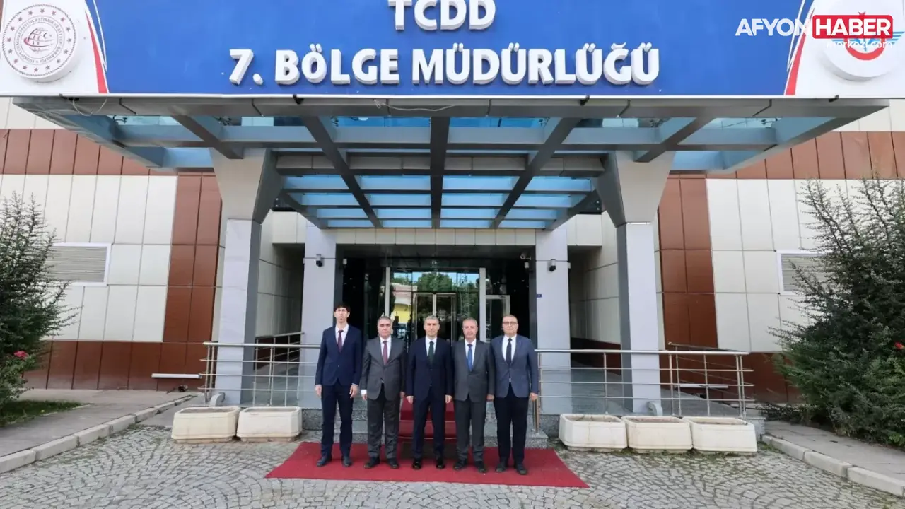 Afyonkarahisar Valisi Dr. Naci Aktaş’tan TCDD 7. Bölge Müdürlüğü’ne Ziyaret