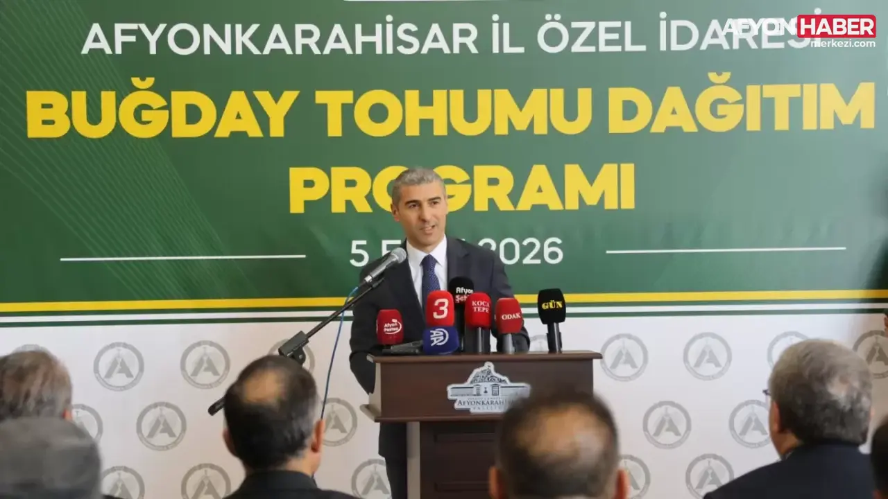 Afyonkarahisar İl Özel İdaresinden Çiftçilere Destek: Buğday Tohumu Dağıtıldı