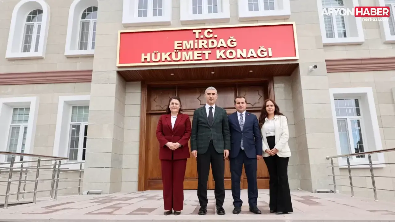Afyonkarahisar Valisi Dr. Naci Aktaş’tan Yeni Emirdağ Hükümet Konağına Ziyaret