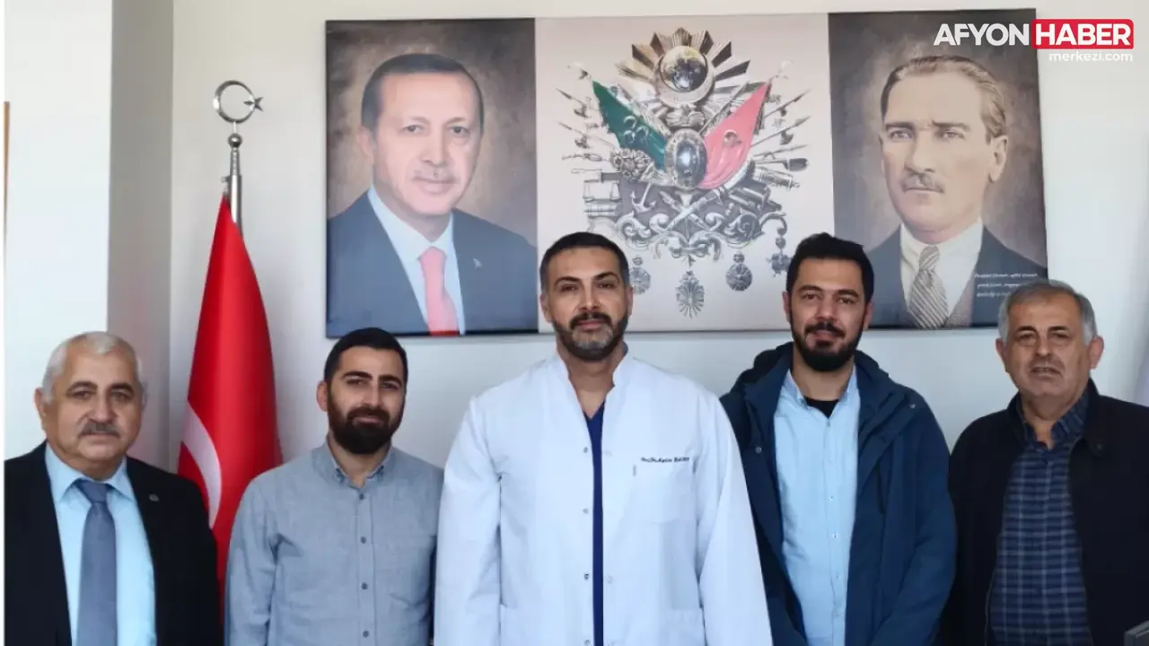 İHH Afyonkarahisar Heyetinden AFSÜ Başhekimi Doç. Dr. Aydın Balcı’ya Anlamlı Dayanışma Ziyareti