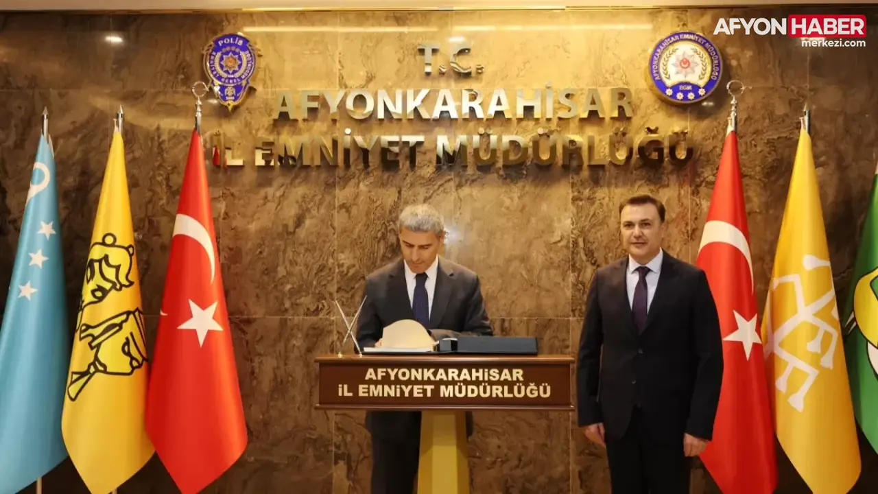 Afyonkarahisar Valisi Dr. Naci Aktaş’tan İl Emniyet Müdürü Demirtola’ya Ziyaret